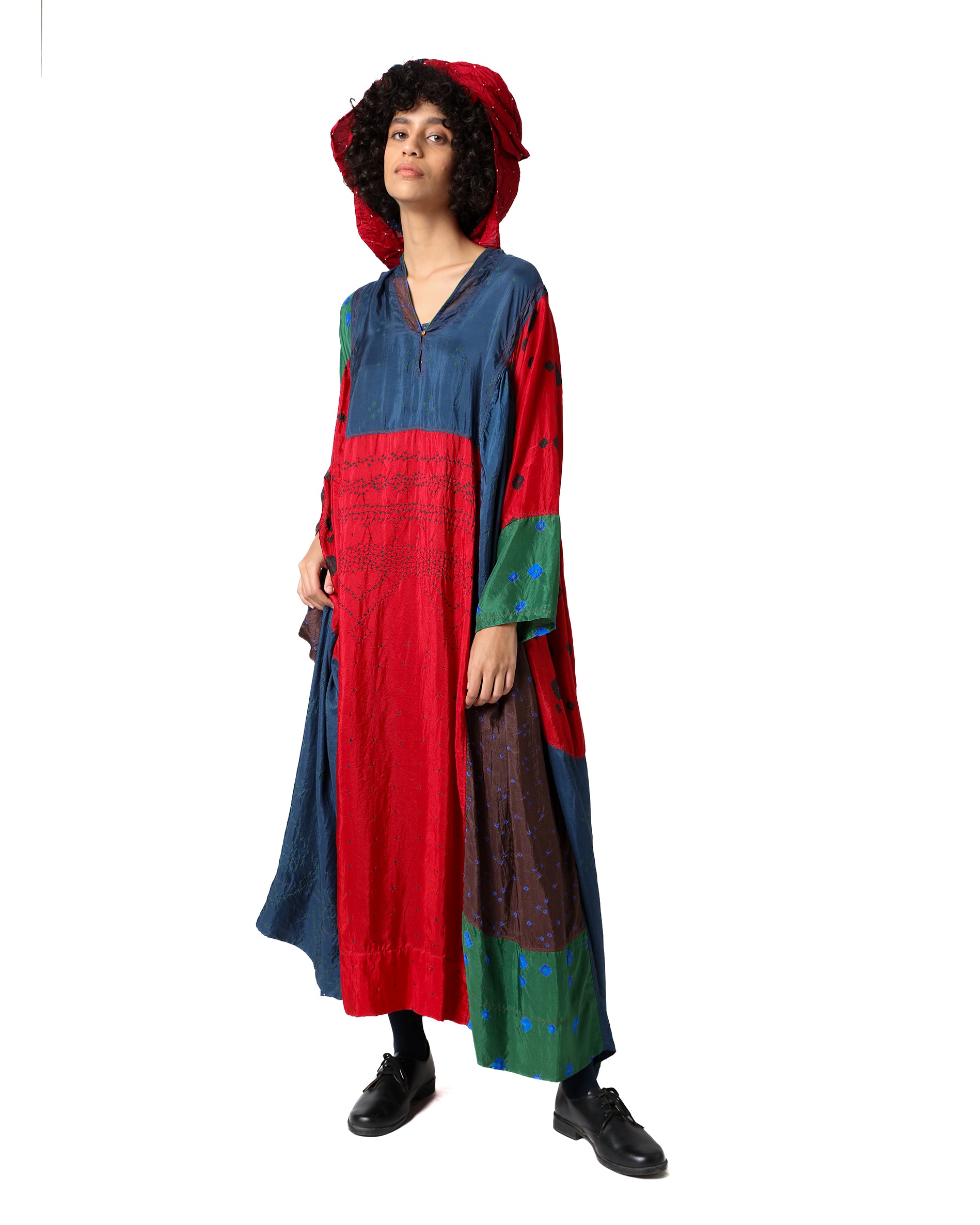 Nimu Bandhani Silk Dress