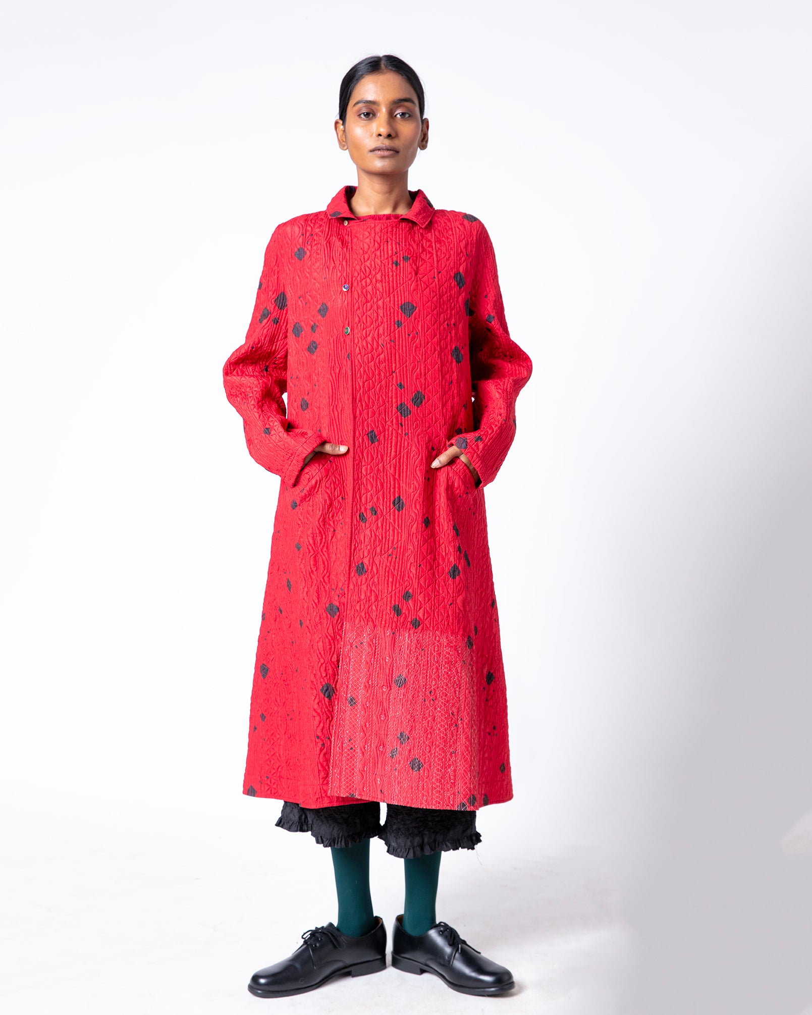 Turtuk Bandhani Silk  Jacket