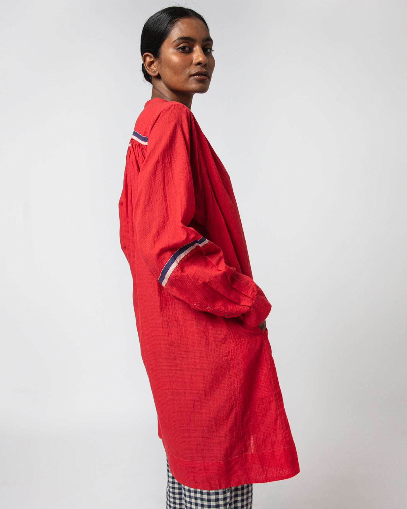 Sage Red Cotton Shirt